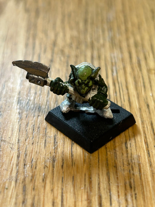 Warhammer fantasy Kev Adams goblin with axe