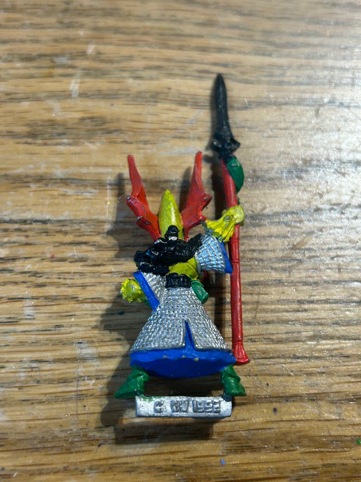 Citadel Warhammer High Elf Command Group Hero With Spear 1992