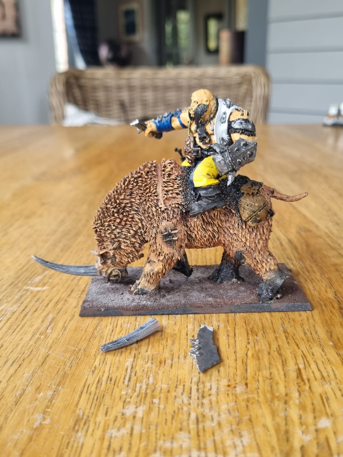 Forgeworld Thunderlord on Rhinox - Ogre Kingdoms - Warhammer Fantasy / TOW