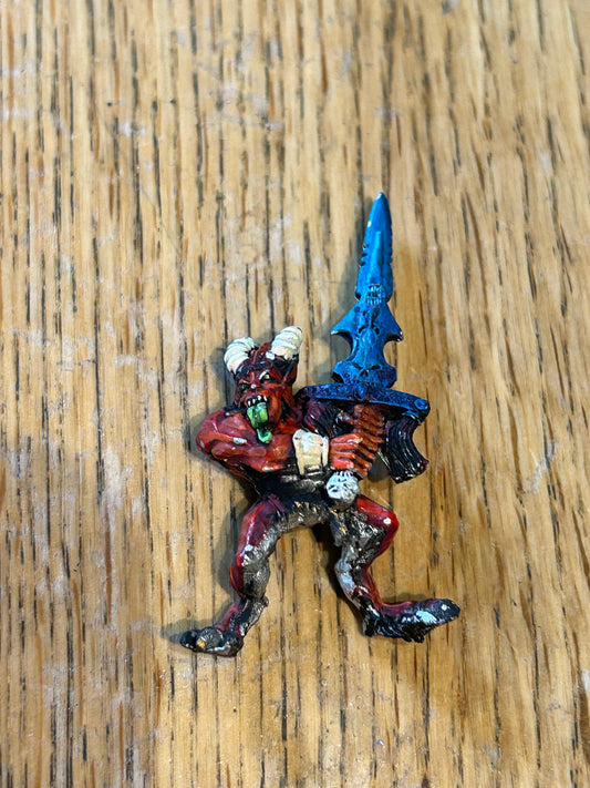 Chaos 40k warhammer fantasy BLOODLETTER OF KHORNE WARHAMMER FANTASY METAL MARAUDER (no tab)
