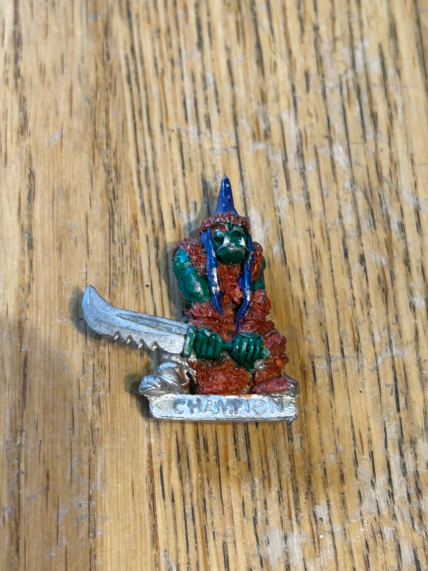 Warhammer Fantasy Black Orc Champion Hero RR18 Eeza Ugezod's Mother Crusher Citadel l