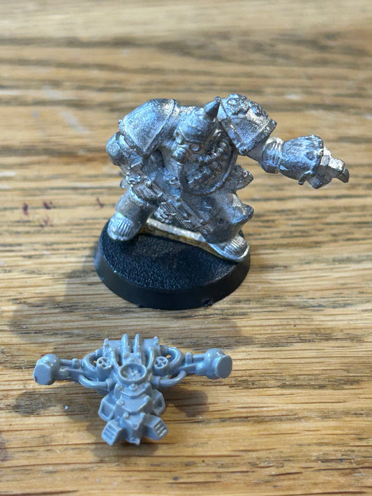 Nurgle Plague Marine Champion Chaos Space Marines 40k 2nd Ed Metal Citadel