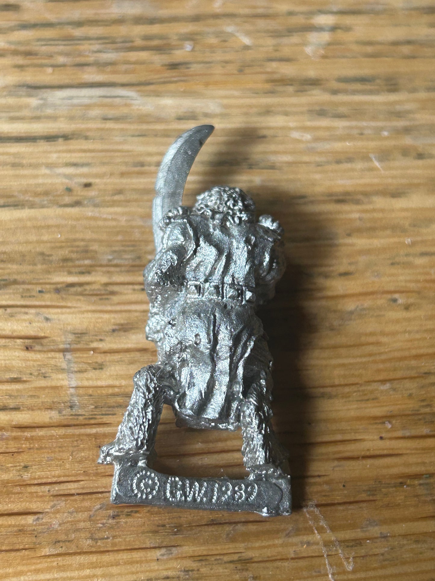 Realm Of Chaos Beastman with sword Bob Olley  Metal Citadel 80s Beastmen warhammer fantasy