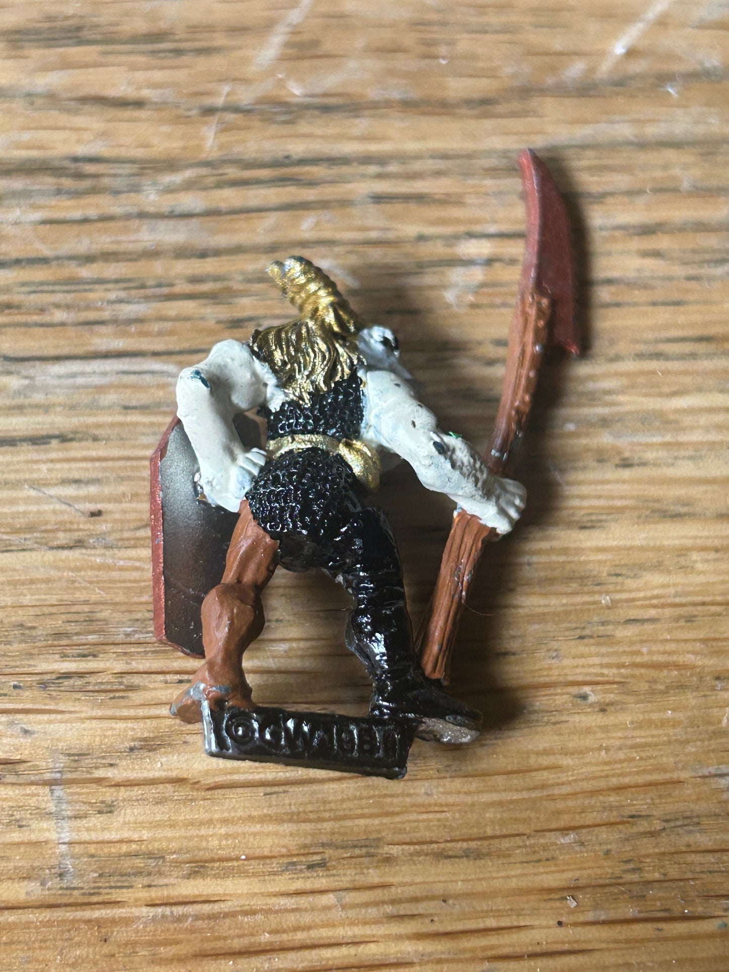 Warhammer Fantasy Old World Beastman Of chaos Beastman with halberd  Gratel Witherhide Metal