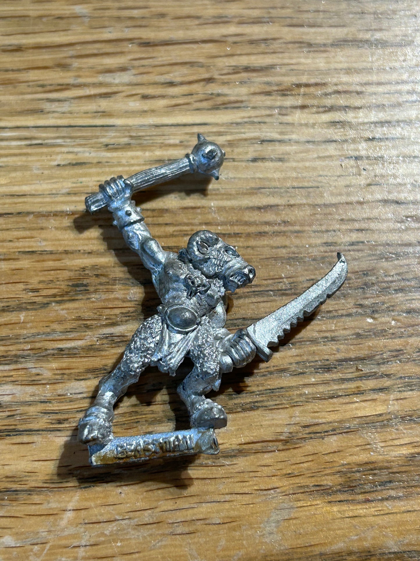 Imperial Guard Beastman with Sword & Mace Rogue Trader Metal Citadel 40k