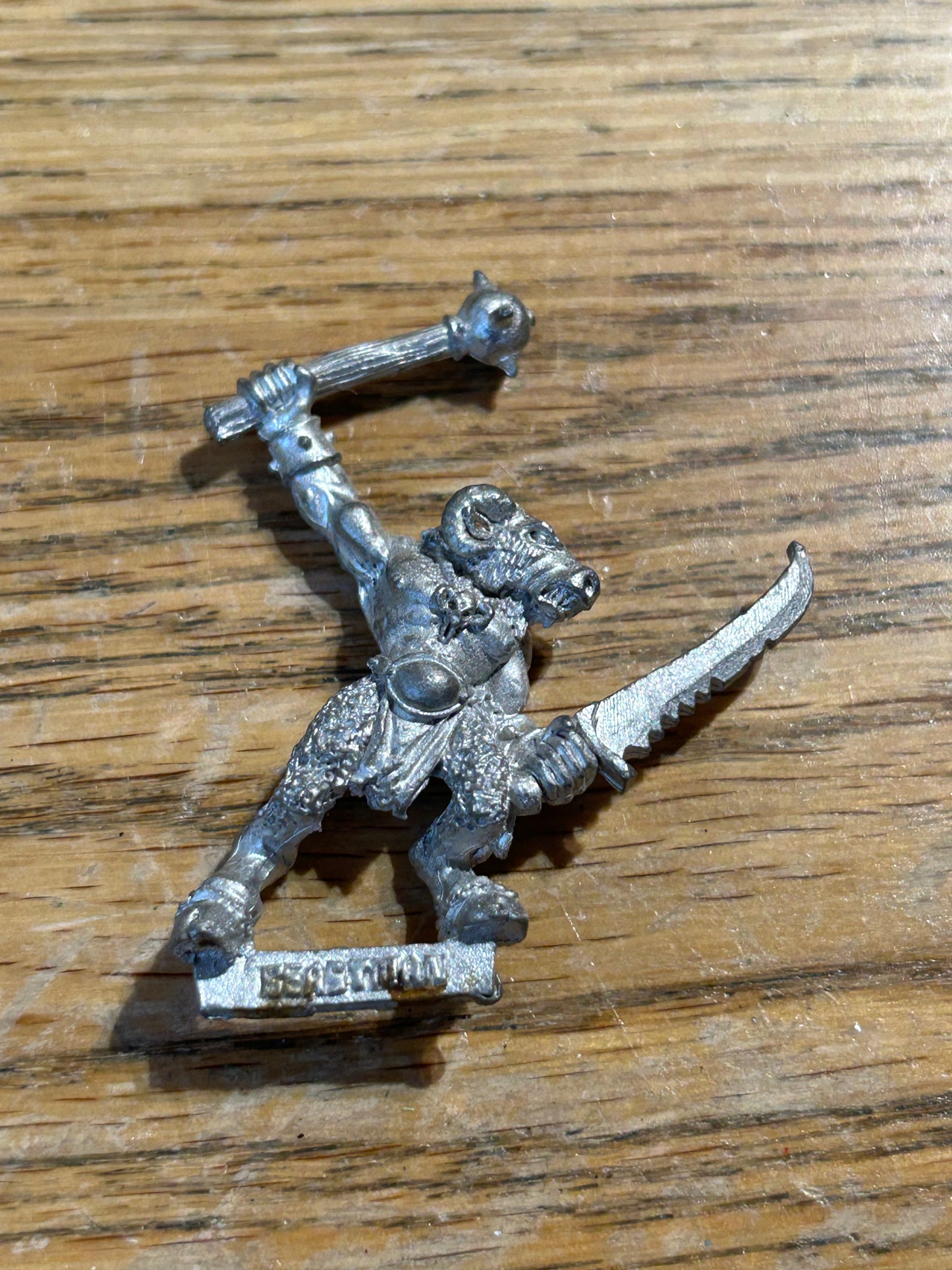 Imperial Guard Beastman with Sword & Mace Rogue Trader Metal Citadel 40k
