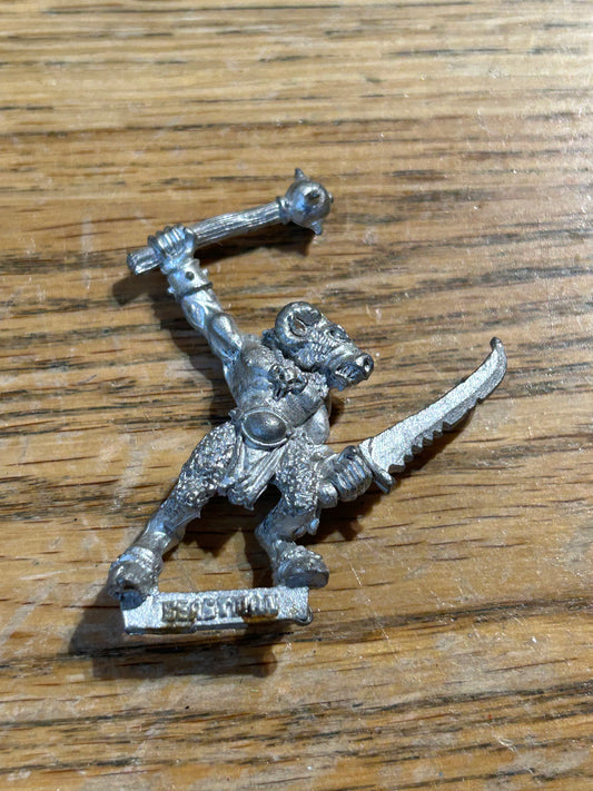 Imperial Guard Beastman with Sword & Mace Rogue Trader Metal Citadel 40k