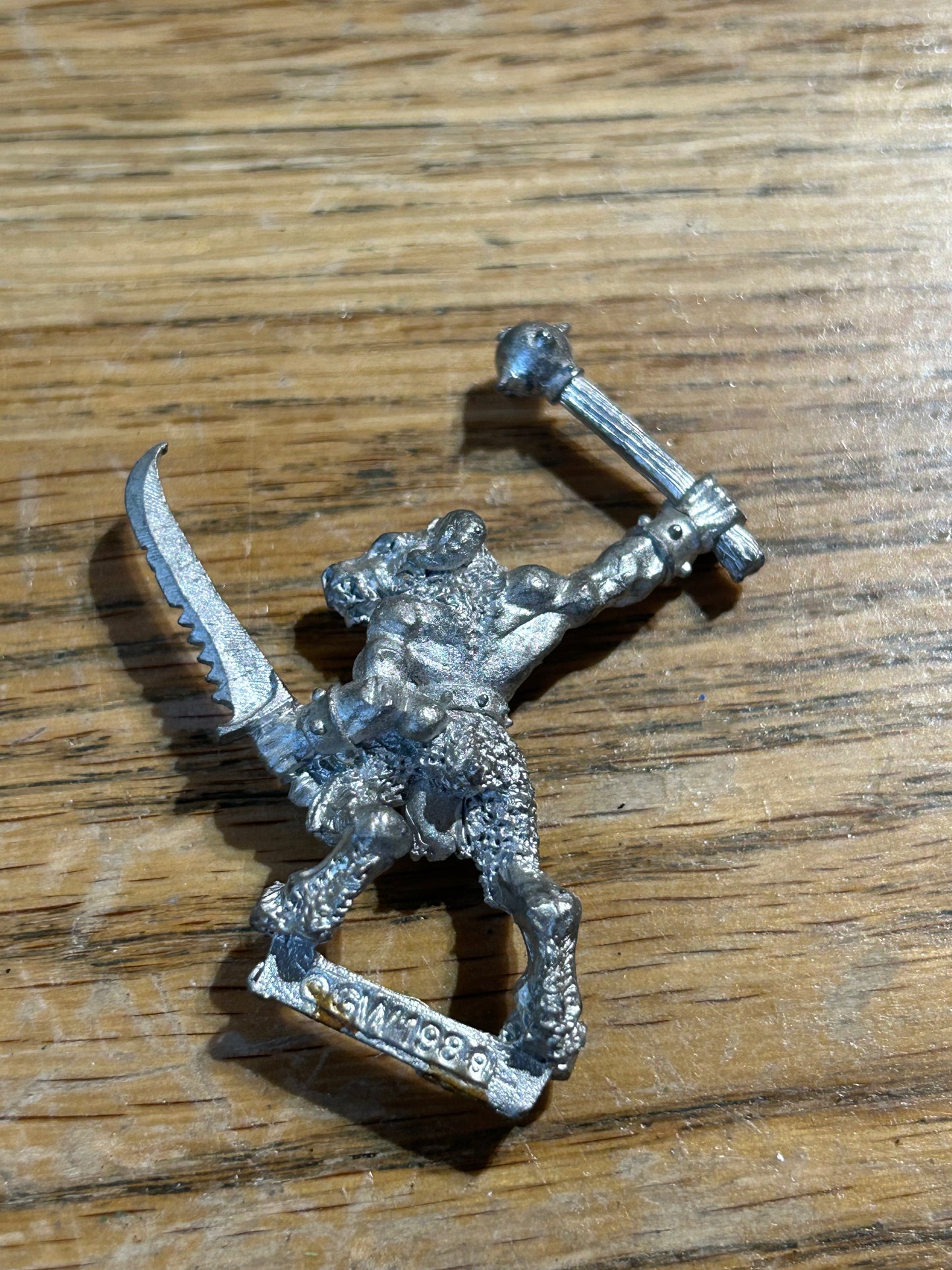 Imperial Guard Beastman with Sword & Mace Rogue Trader Metal Citadel 40k