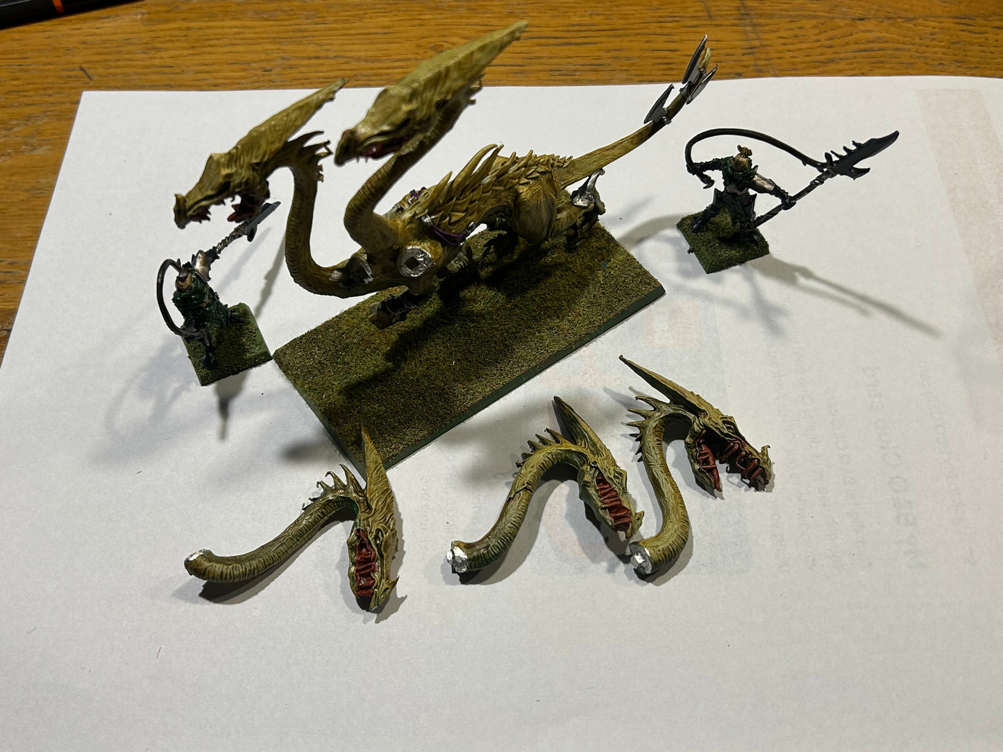 Warhammer -  Dark Elves - Dark Elf  MEtal War Hydra w/ Beast Masters metal