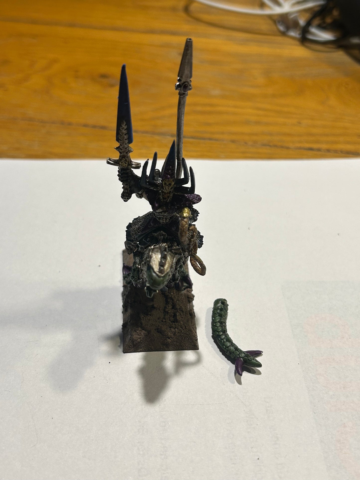 Dark Elves metal DARK ELF - beastlord Rakarth on cold one