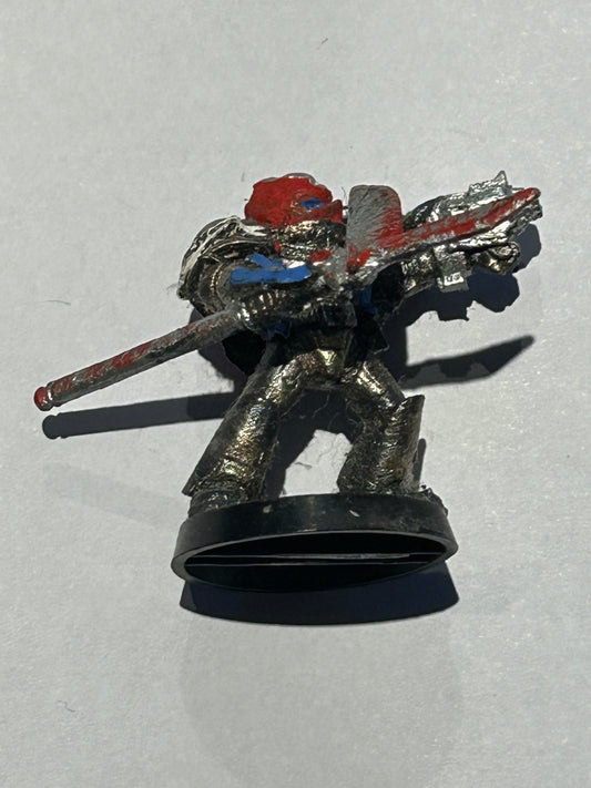 Warhammer 40k metal grey knight with spear and stormbolter