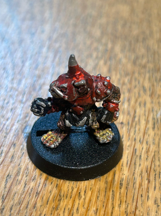 Bloodbowl Skaven lineman 2nd Edition Metal Figure Games Workshop Blood Bowl 1988