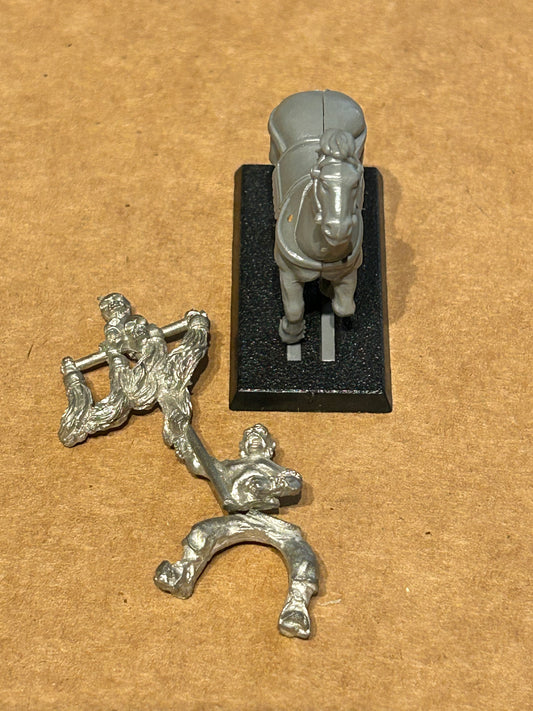 Warhammer Fantasy Old World Mounted Ungol Horse archer standard bearer