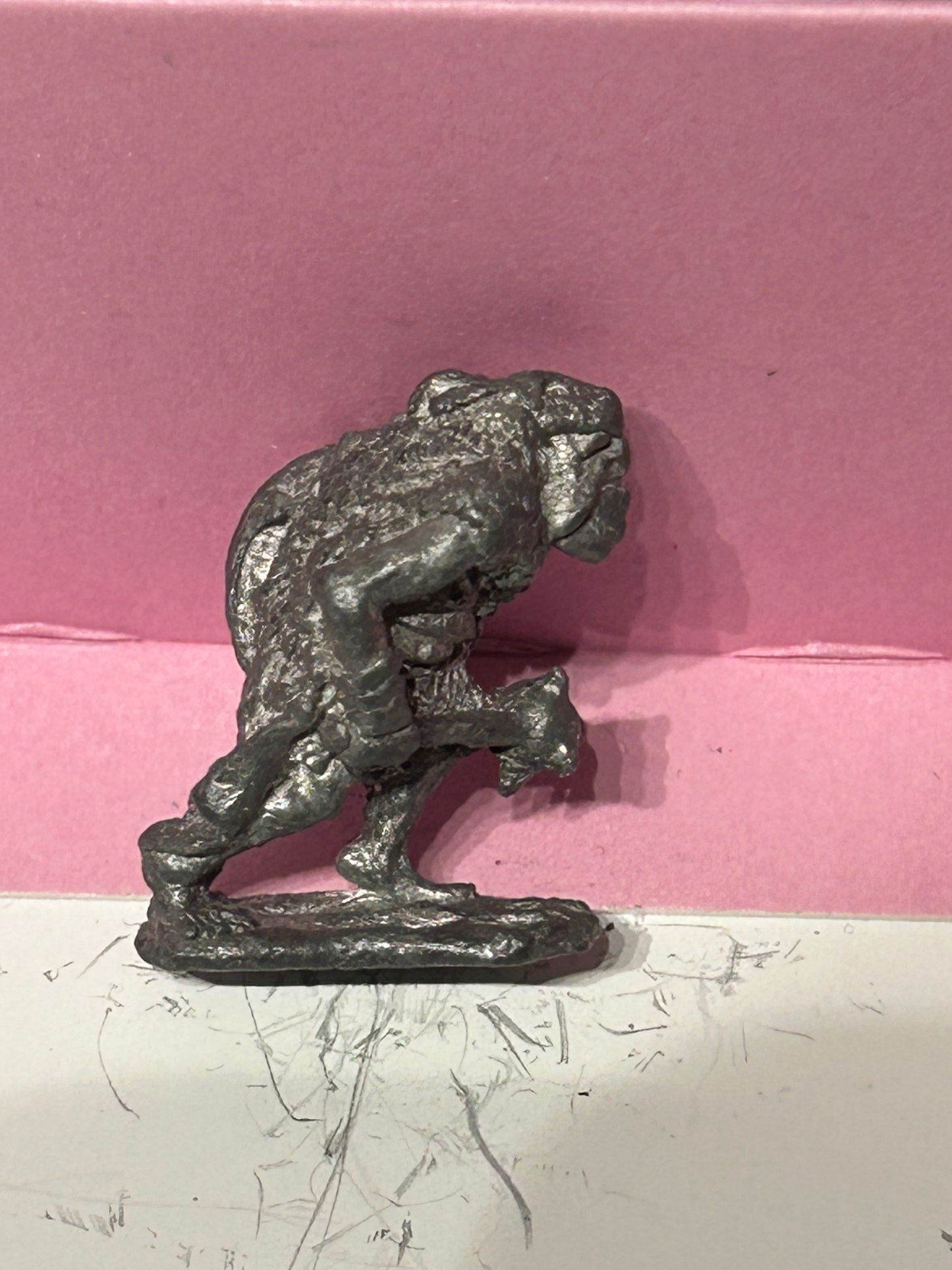 Citadel - Pre Slotta - Warhammer - C15 armoured Orc Warrior -  Mace and shield 1984