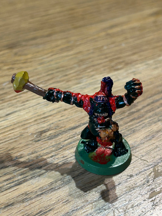 SAVAGE ORC CHIEF Metal Orcs Army Boss Warhammer fantasy 1990s