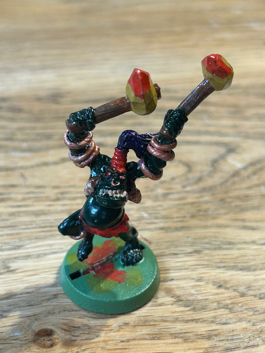 SAVAGE ORC CHIEF Metal Orcs Army Boss Warhammer fantasy 1990s