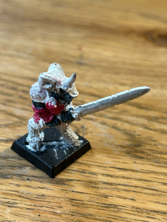 Citadel Games Workshop 2209 CHAOS Beastman OF SLAANESH 1984 Metal Miniature OOP