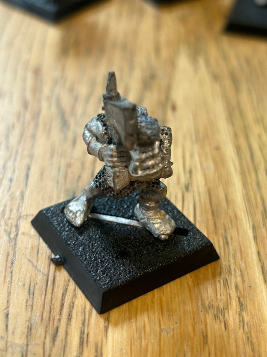 Warhammer fantasy marauder miniatures orc with Mohawk and axe