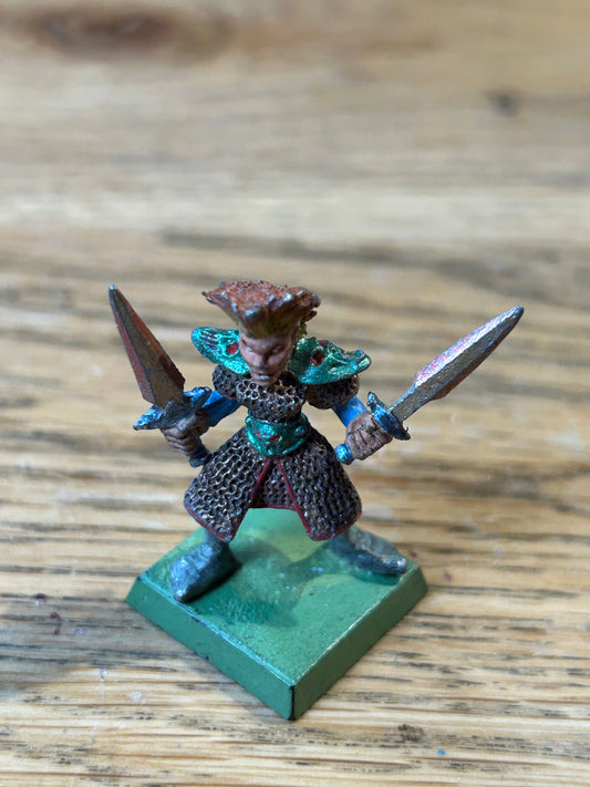 Warhammer Fantasy Marauder Dark Elf MM70/DE07 with two swords
