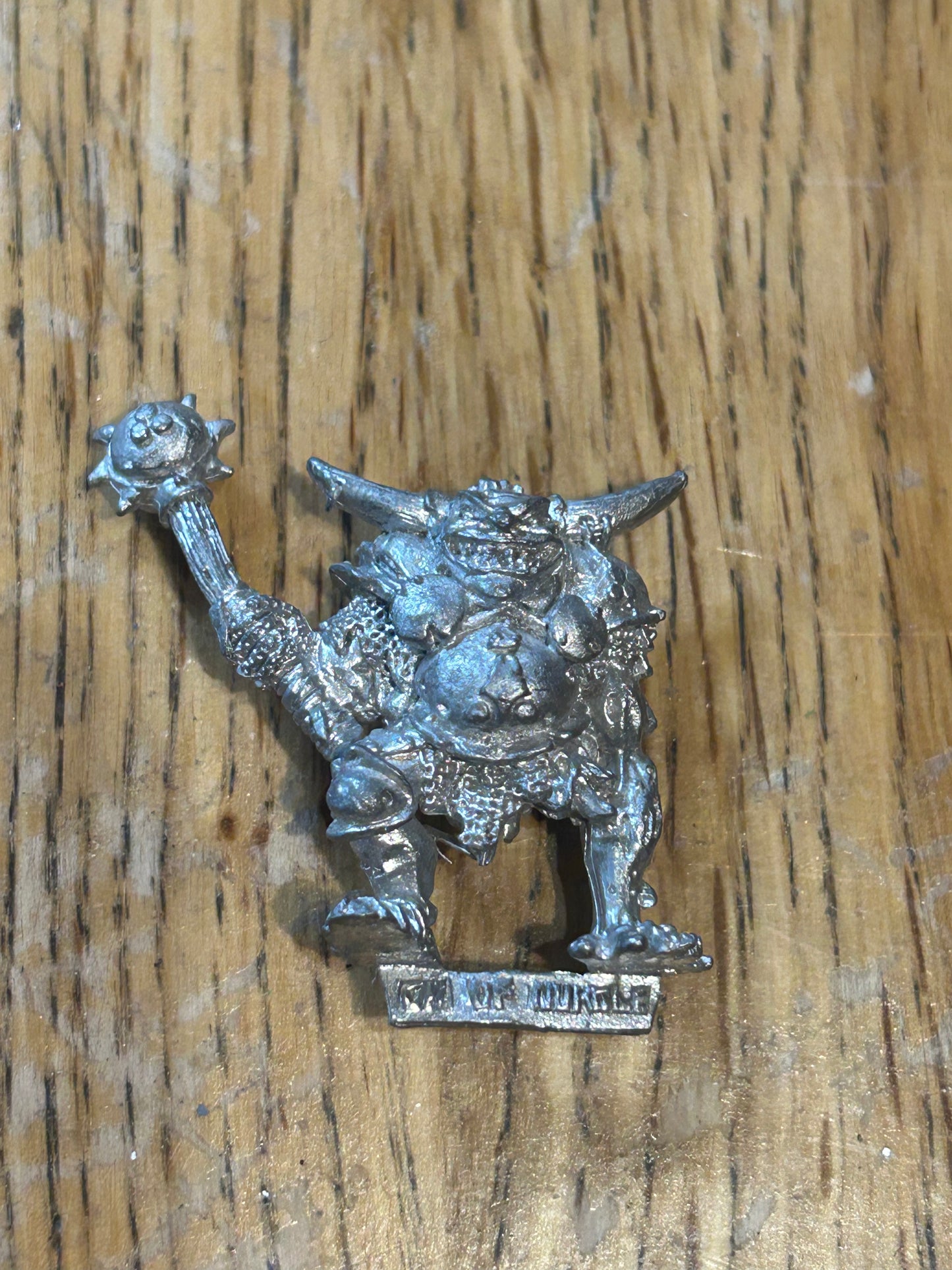 CITADEL/WARHAMMER "CHAOS CHAMPION of NURGLE with MACE"