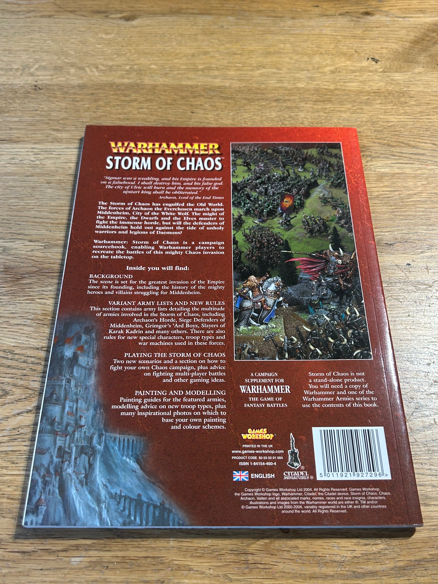Warhammer Fantasy Battles Storm Of Chaos Rule Book Campaign Games Workshop