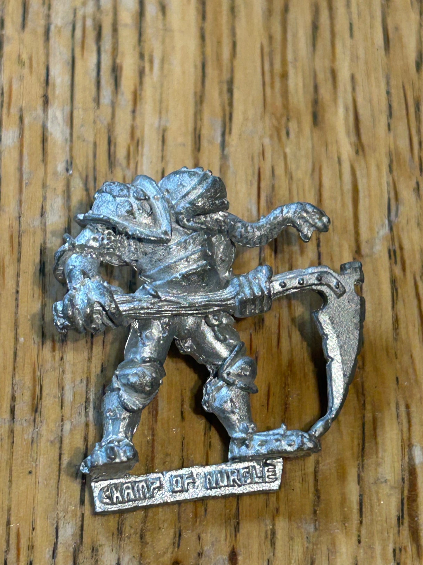 Citadel Warhammer Chaos Champion of Nurgle Biting Tongue and Axe