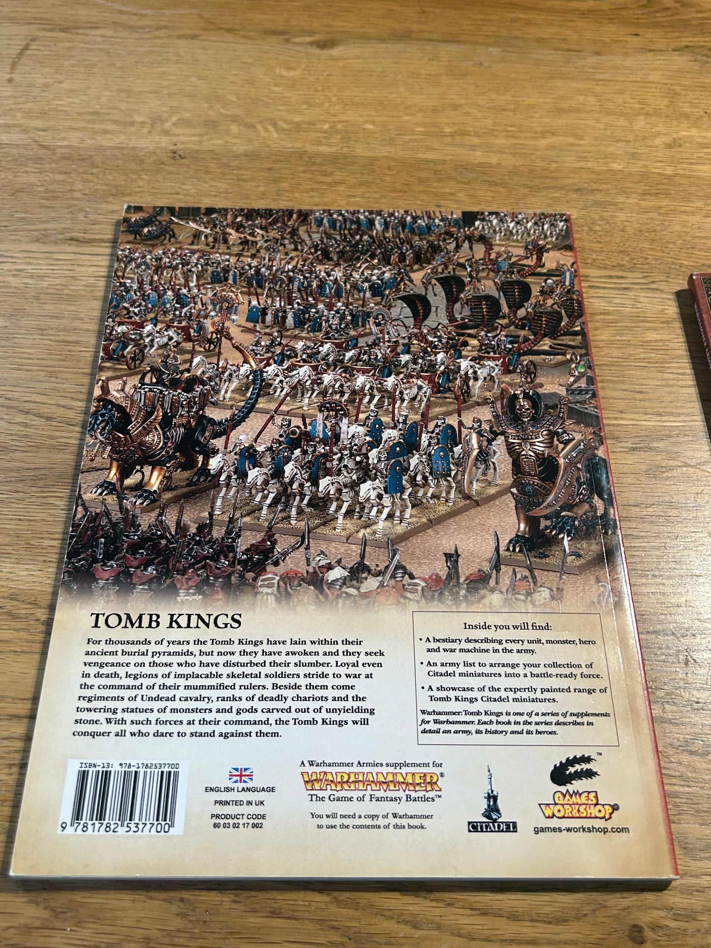 Warhammer Fantasy Tomb Kings  Army Book SoftBack