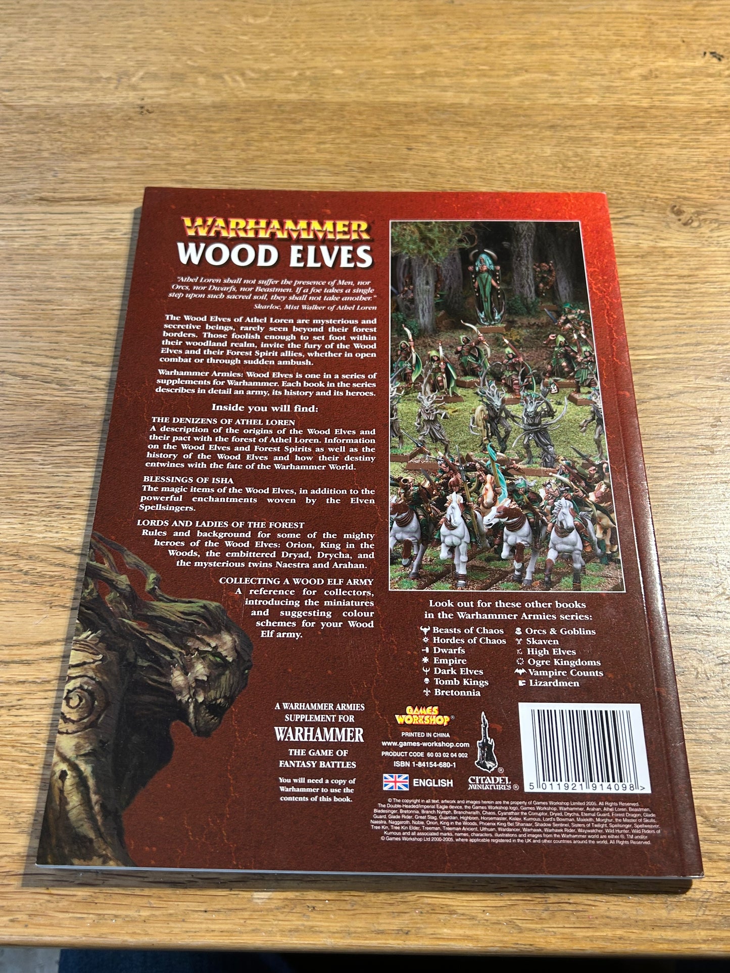 Games Workshop Warhammer 7th Edition Army Book Wood Elves OOP