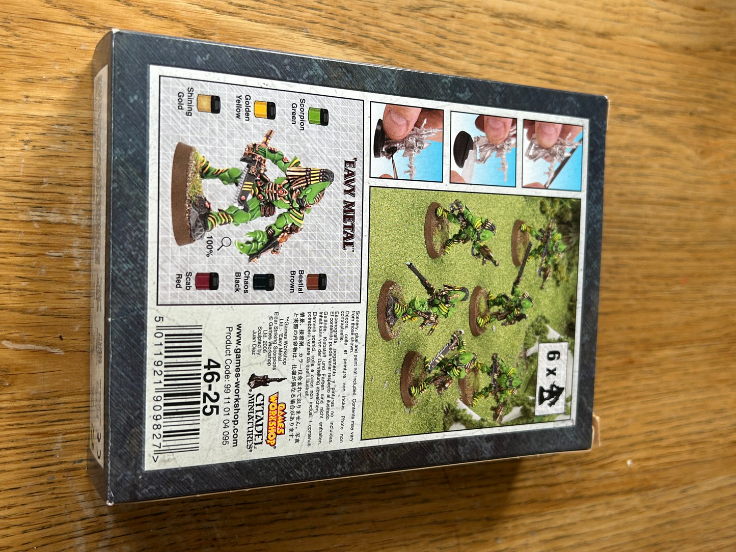 Games Workshop Warhammer 40k Eldar Aeldari Striking Scorpions Metal Miniature X6 opened box