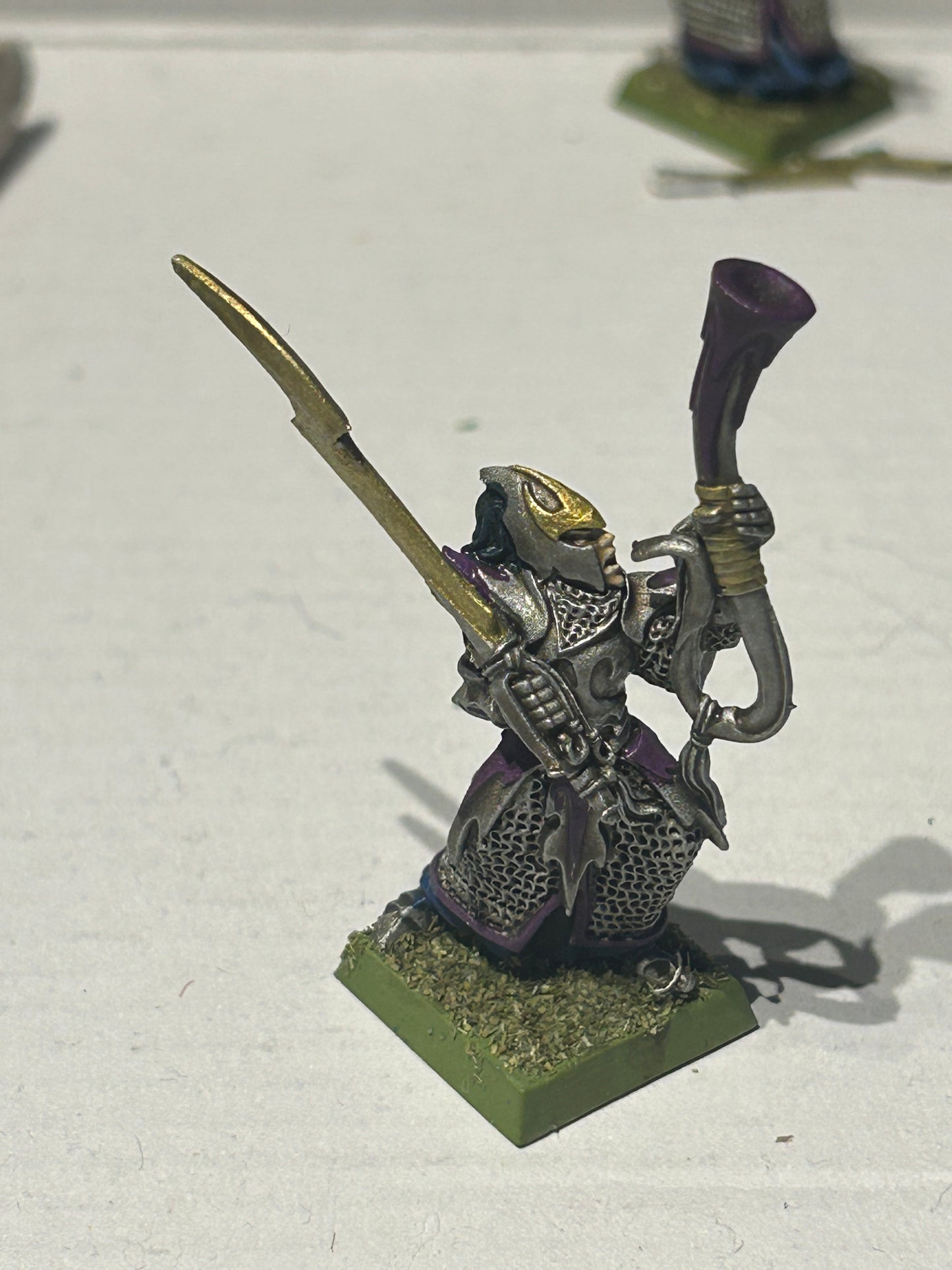 Warhammer Fantasy Dark Elf Executioner musician The Old World Metal