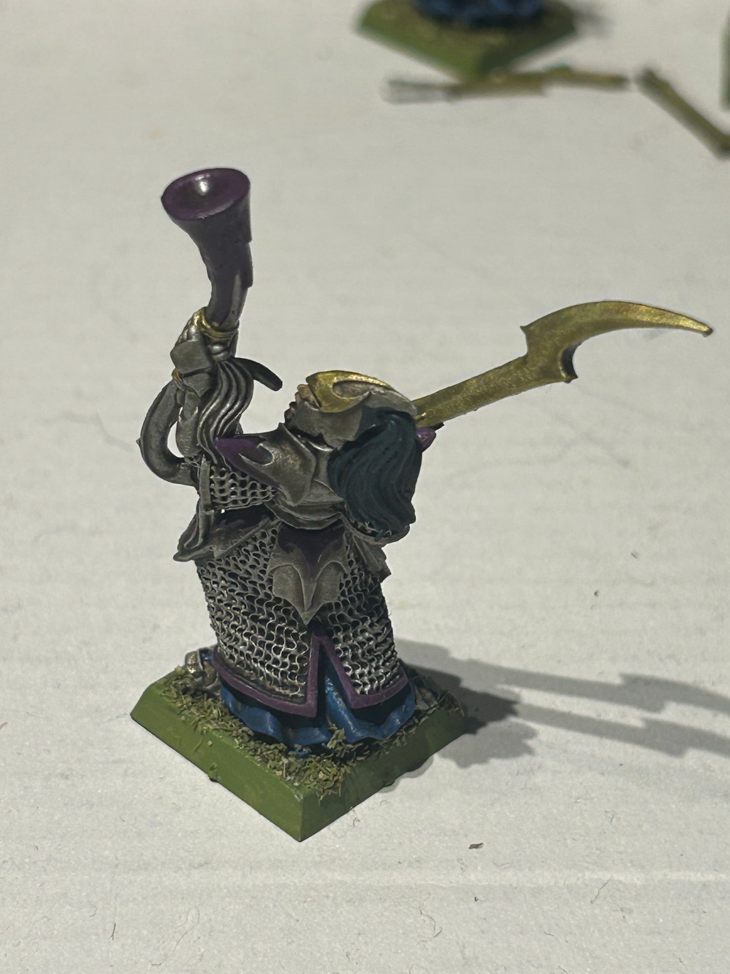 Warhammer Fantasy Dark Elf Executioner musician The Old World Metal