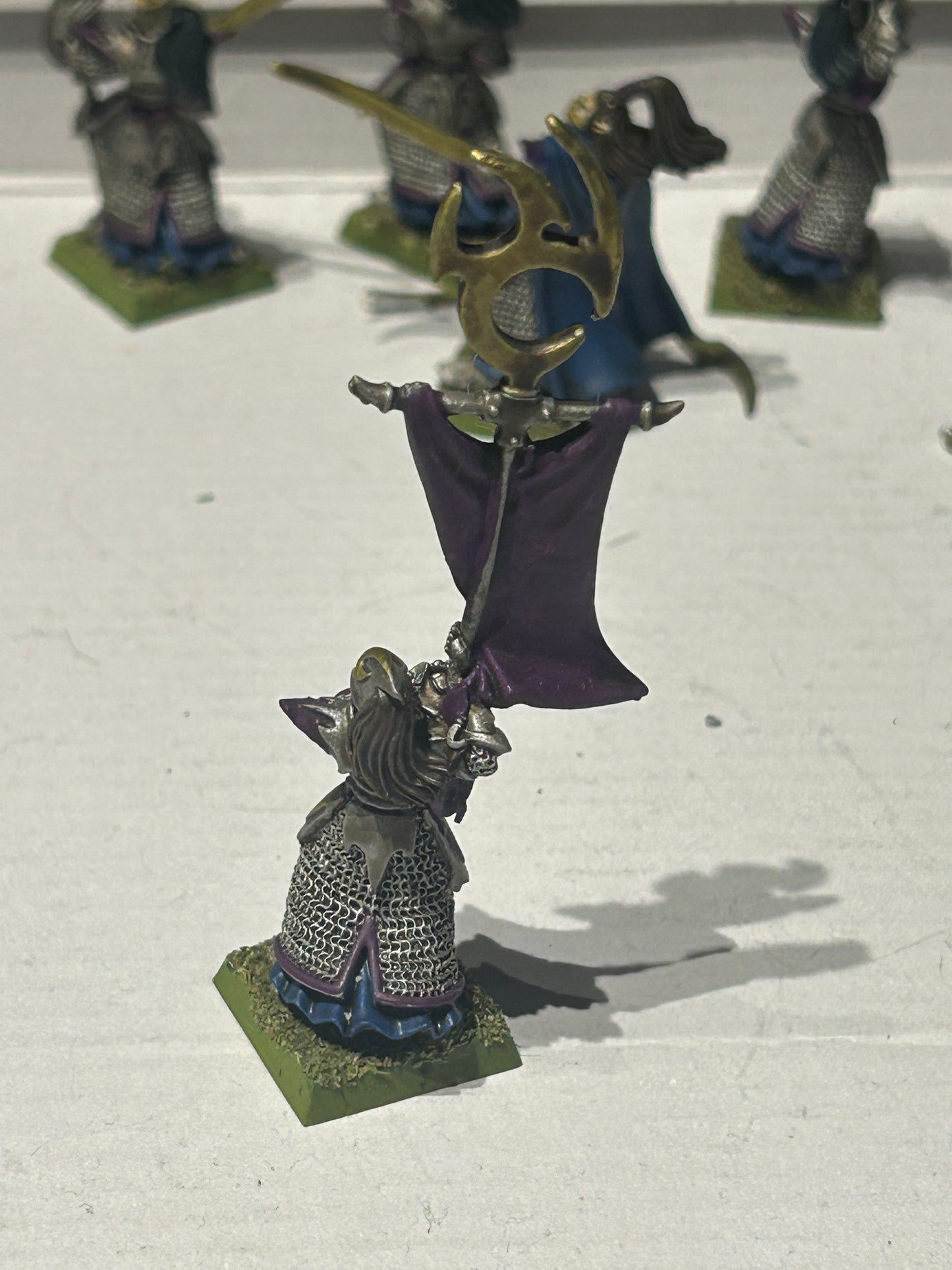 Warhammer Fantasy Dark Elf Executioner Standard Bearer The Old World Metal