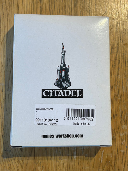 Games Workshop Warhammer 40k Eldar Aeldari Bonesinger NIB Boxed New Metal Figure