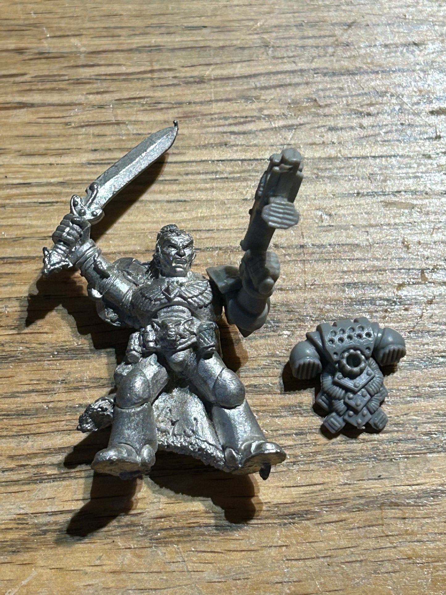 Space Marine Space Wolves Grey Hunter Sergeant 2nd Ed Metal Citadel (no tab)