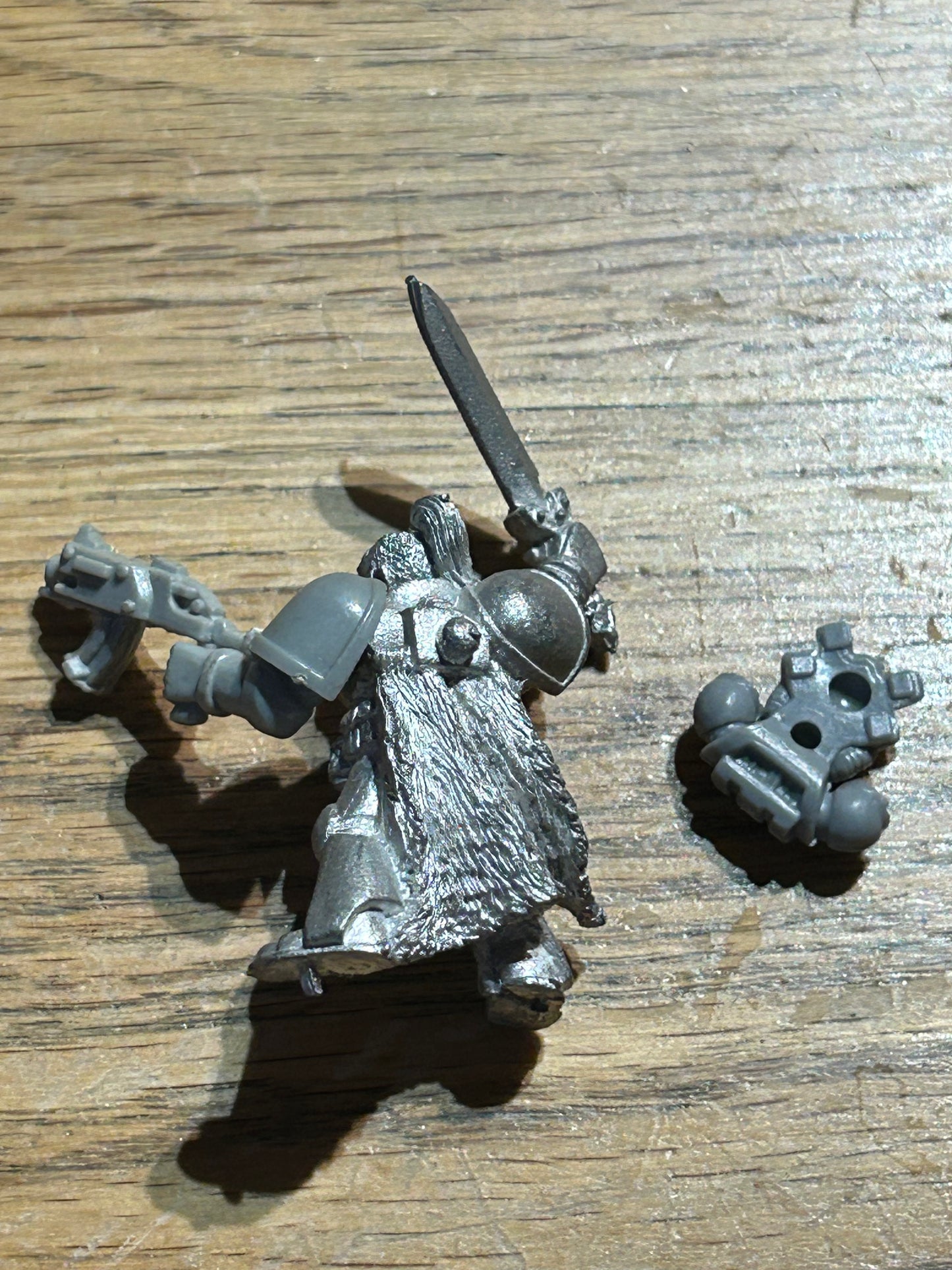 Space Marine Space Wolves Grey Hunter Sergeant 2nd Ed Metal Citadel (no tab)