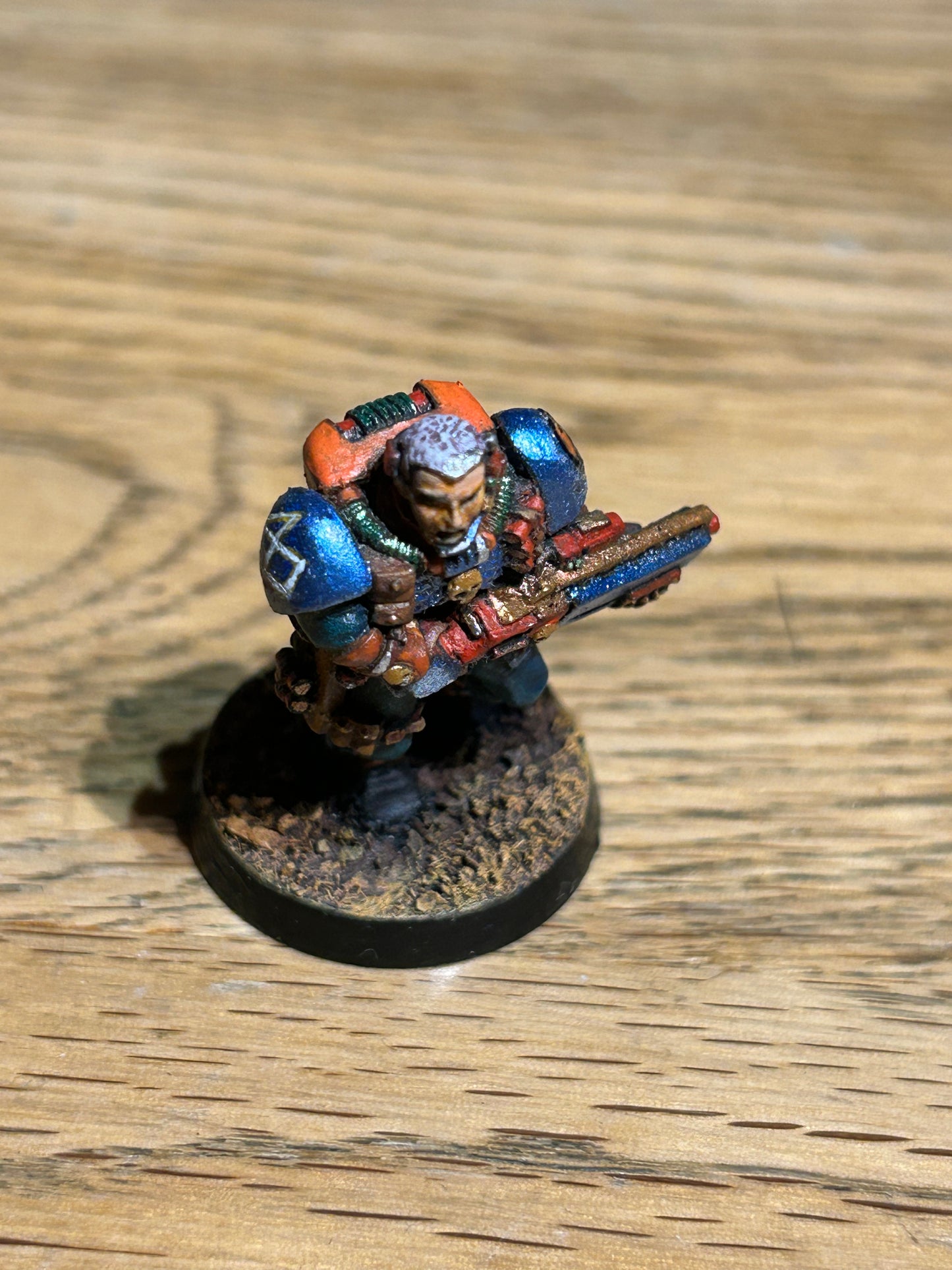 Warhammer 40k Space Marine Metal Scout With Shotgun