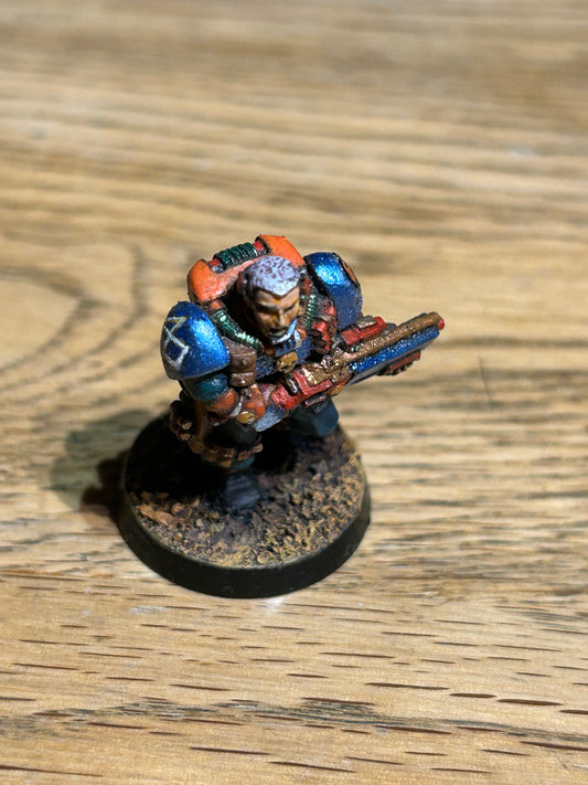 Warhammer 40k Space Marine Metal Scout With Shotgun