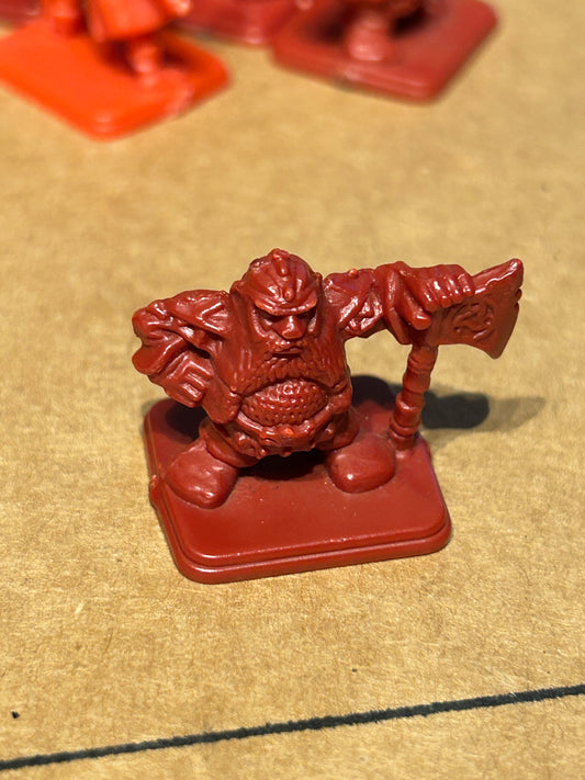 Games Workshop Citadel Hero Quest Heroquest Dwarf Character warhammer fantasy x1 (3 available, all in the darker  red version)