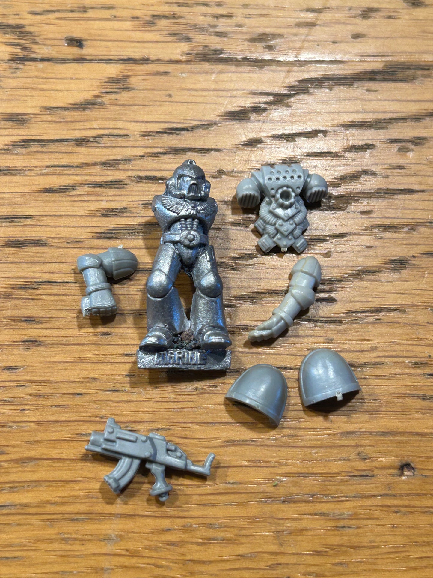 Classic Space Marine  - tactical marine Warhammer 40K Metal (has been stripped)