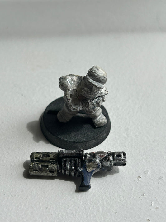 Warhammer 40k Rogue Trader Squat with heavy melta gun