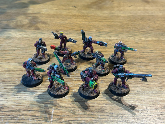 NECROMUNDA Van Saar Gang Citadel Game Workshop (well painted and some nice conversions)