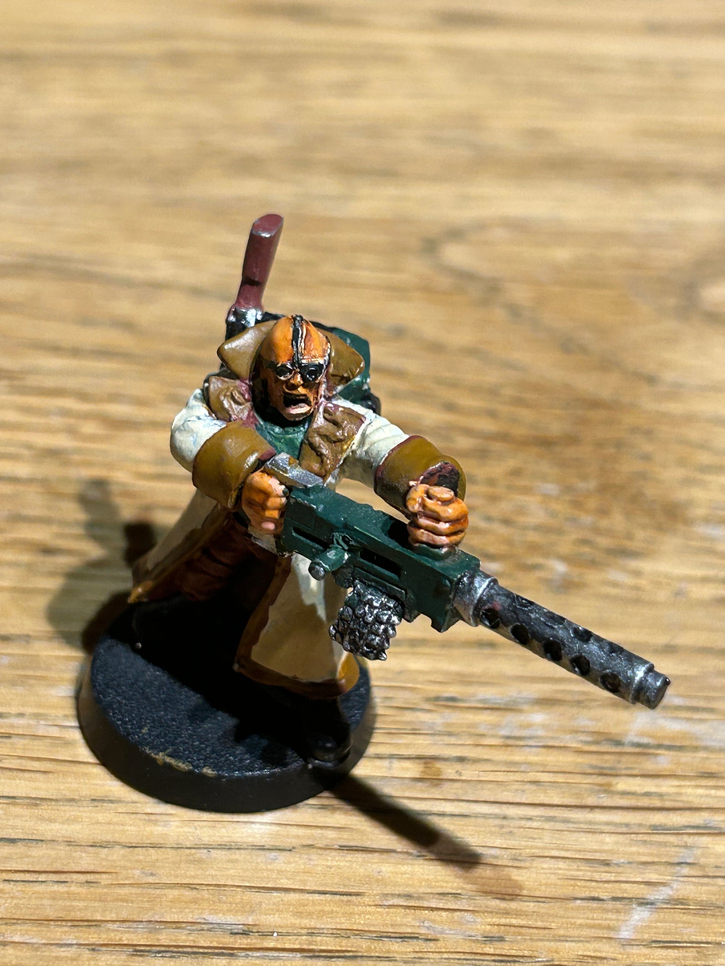 Necromunda Delaque Heavy with Heavy Stubber Games Workshop Metal Figure 1995 OOP