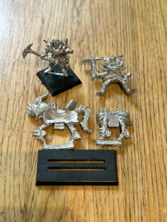 Warhammer fantasy warriors of chaos kaleb daark C13 (foot and mounted) complete