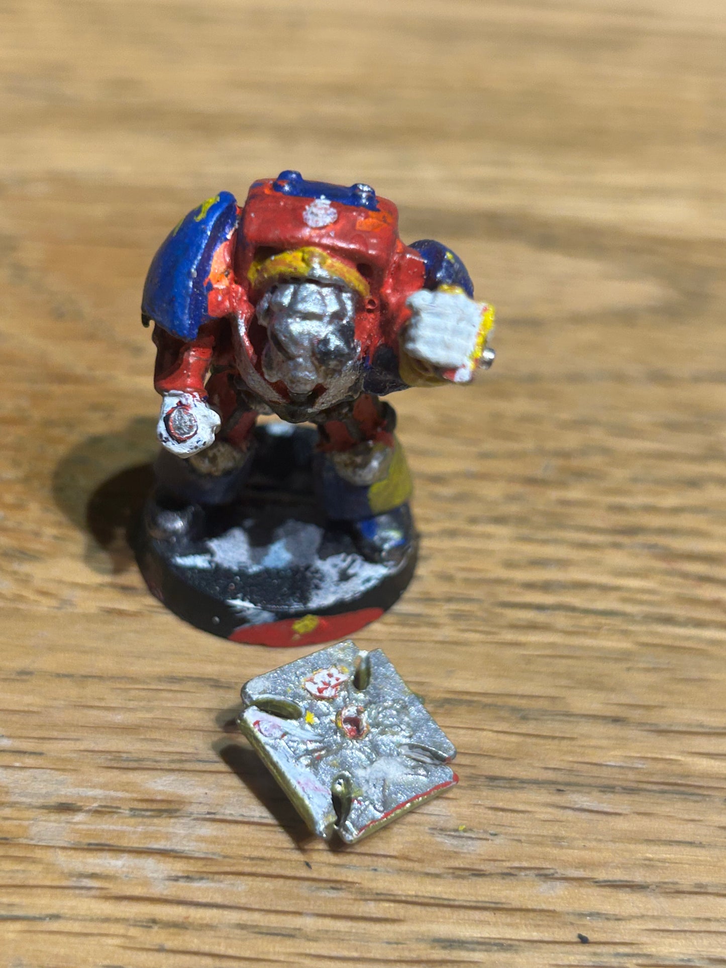 Warhammer 40k thunderstrike terminator with shield but broken axe rogue trader space marines