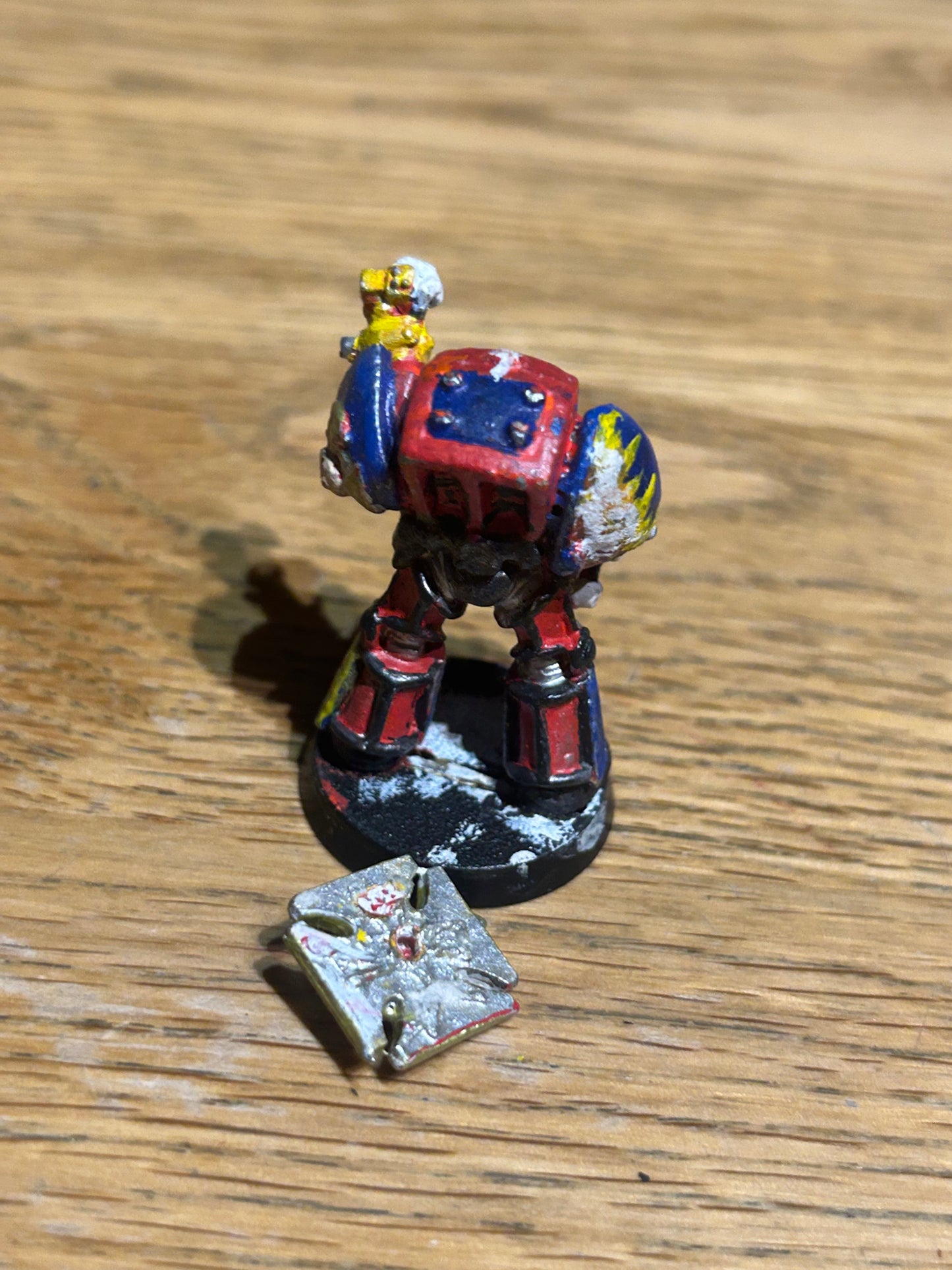 Warhammer 40k thunderstrike terminator with shield but broken axe rogue trader space marines