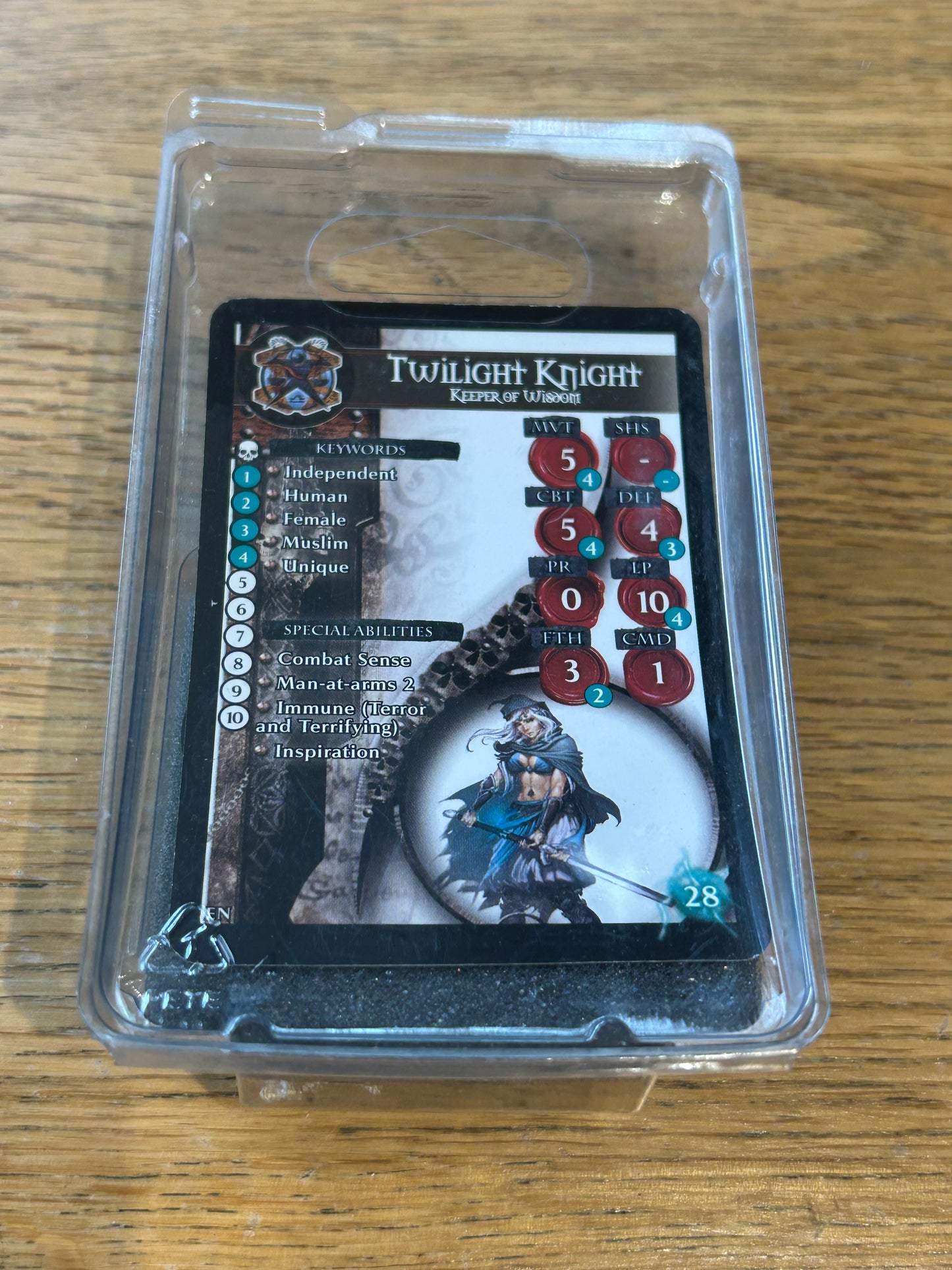 Twilight knight keeper of wisdom metal miniatures blister