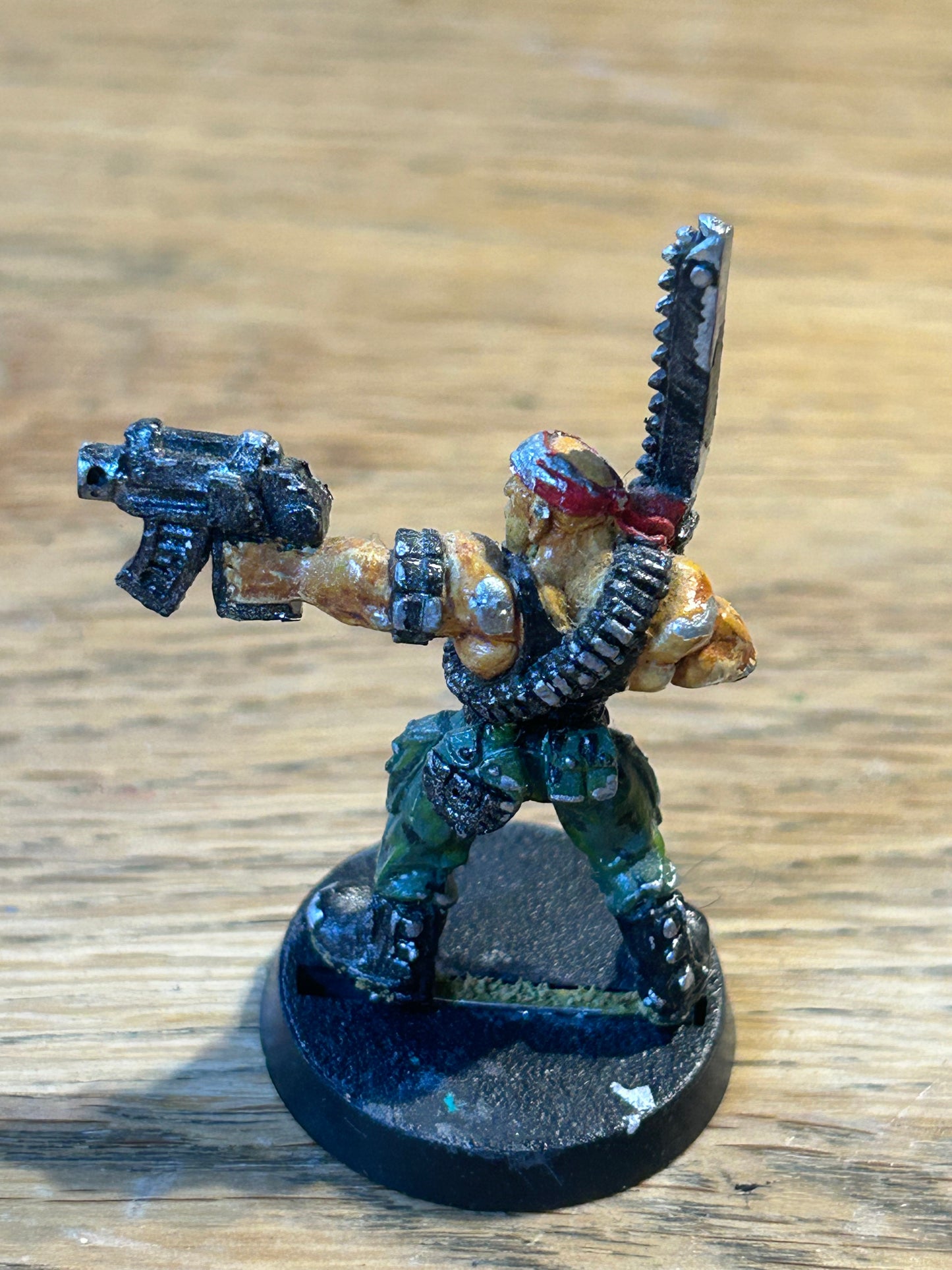 Warhammer 40k Metal Catachan sergeant Jungle Fighters Imperial Guard