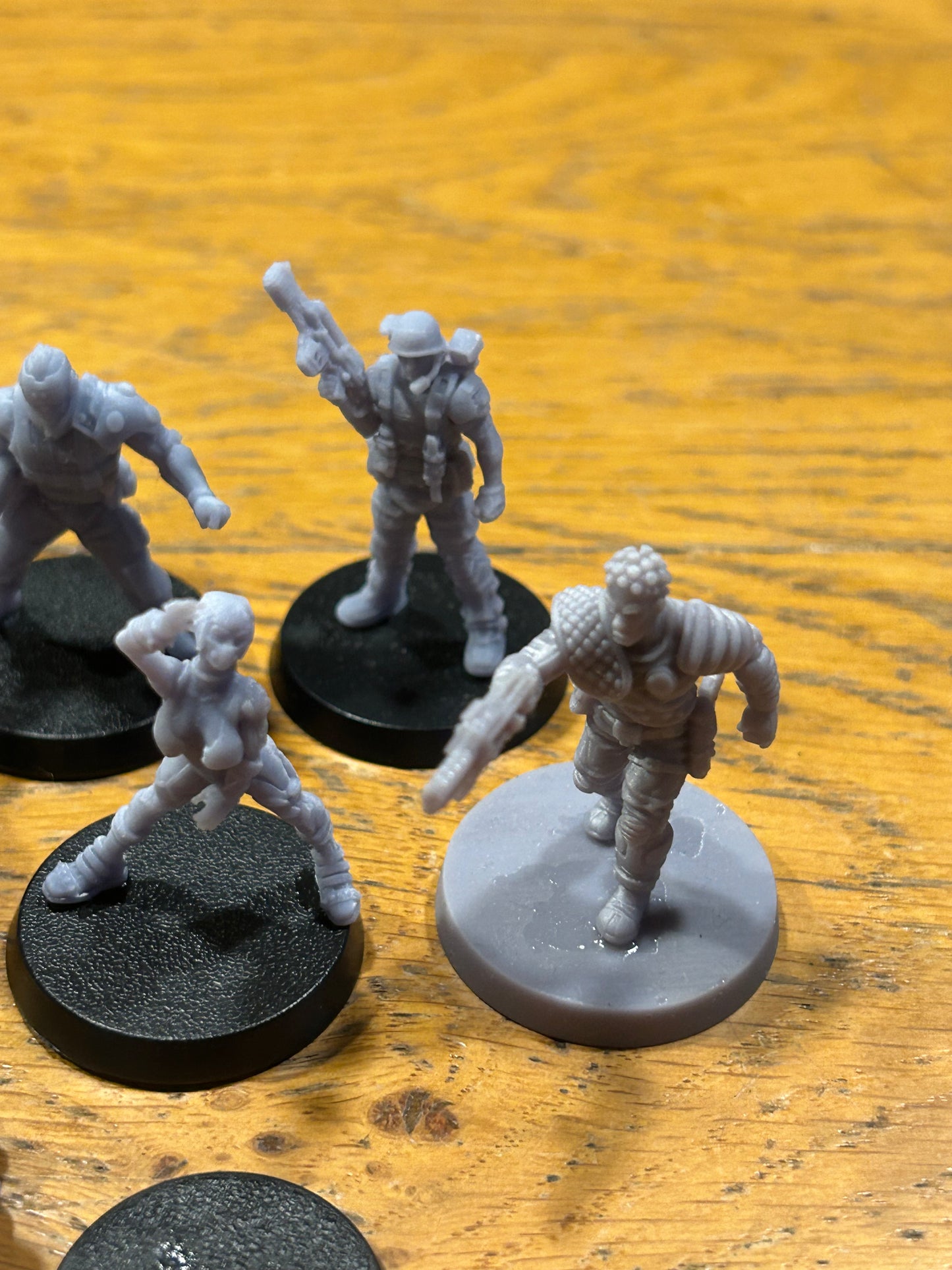 Job lot of 3-d printed sci-fi miniatures