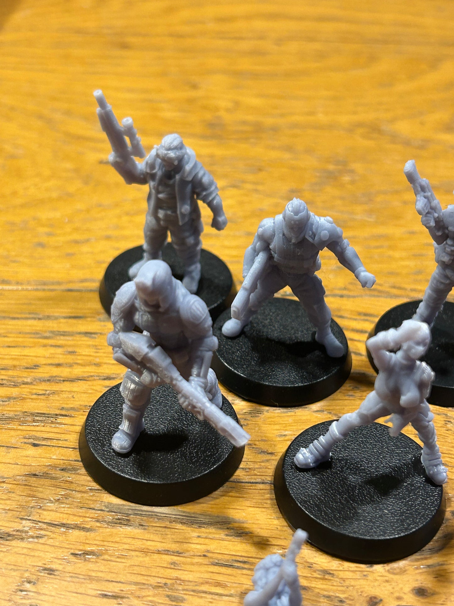 Job lot of 3-d printed sci-fi miniatures