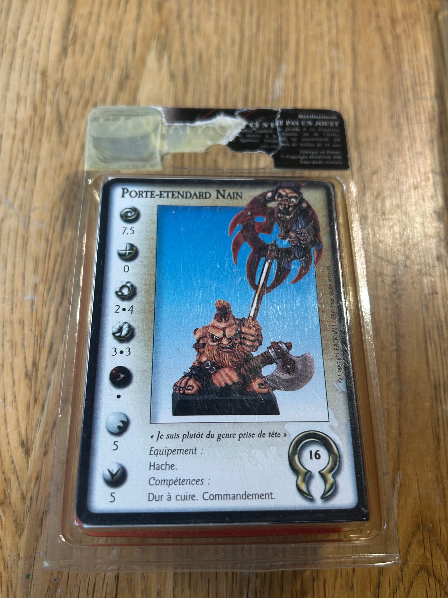 Confrontation Rackham NAPE 01 Dwarf Standard Bearer Blister Pack